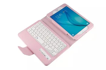 Pentru Samsung GALAXY Tab a 8.0 T350 T355 Detașabil fără Fir Bluetooth Tastatura Portofoliu Folio Piele PU Caz Acoperire