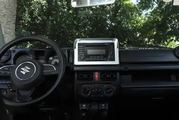 Pentru Suzuki Jimny 2019 2020 GPS de Navigare Panoul de Decorare Acoperire Cadru Trim Autocolant Decal ABS, Fibra de Carbon, Accesorii Auto