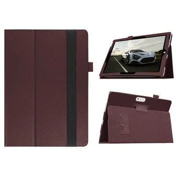 Pliere Cazul Folio Fila Suport Pentru Microsoft Surface 3 10.8 inch Tablet PC Maro