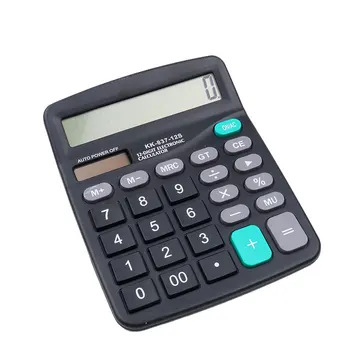 Portabil Birou Calculator Electronic Mini Instrument Comercial Acumulator Solar 2 in 1 Alimentat cu 12 Cifre, cu Buton Mare de Vânzare Fierbinte