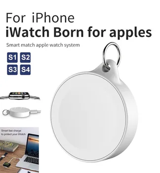 Portabil Breloc de Intrare Micro USB Magnetic Wireless Charger Pad Pentru Apple Watch Seria 1 2 3 4 M5TB