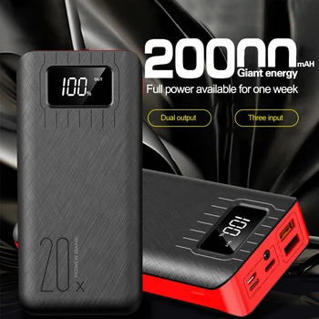 Power Bank 20000mAh QC Rapid de Încărcare de Tip C Extern Încărcător de Baterie Display LED Portabil Powerbank Pentru Xiaomi