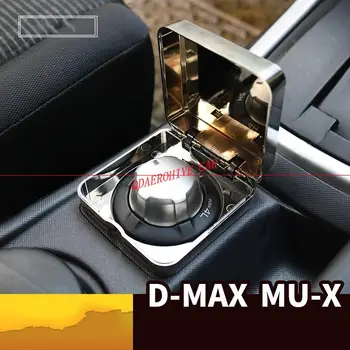 QDAEROHIVE accesorii auto All-wheel-drive caseta pentru a proteja 4WD comutator capac crom ABS Cutie Transparentă pentru D-MAX MU-X 2012-2019