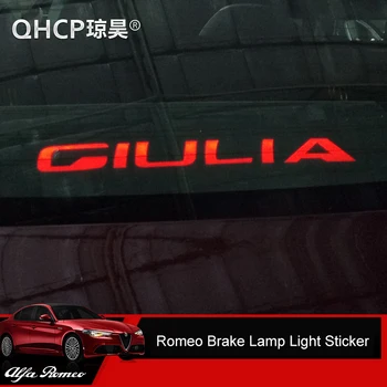 QHCP Masina din Spate Fereastră Înaltă Montate Lămpile de Stop Acrilic de Înaltă semnalizatoarele Luminoase de Avertizare 1buc potrivit Pentru Alfa Romeo Giulia Accesorii