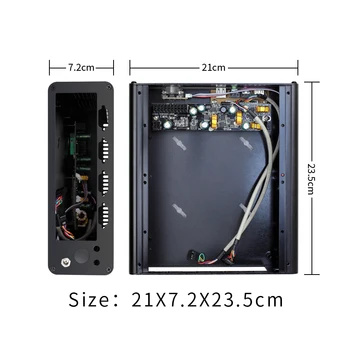 Realan Aluminiu Mini ITX Caz E - K3 cu 120W tensiune Alimentare