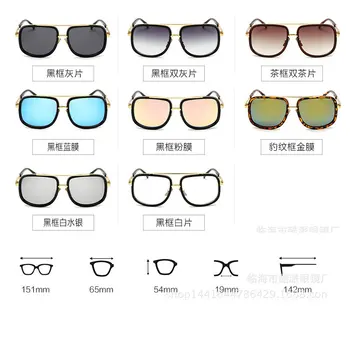 Reggaeon 2019 Lux Supradimensionat ochelari de Soare pentru Femei Brand Designer Rosu Negru cu Ochelari Femei Diamond ochelari de Soare UV400 A505
