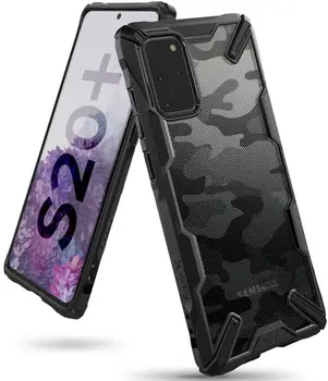 Ringke Fusion X Caz de Telefon Pentru Samsung Galaxy S20 Plus Dual Layer Grele Picătură de Protecție a PC TPU Capacul din Spate Pentru Galaxy S20
