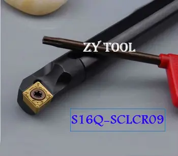 S16Q-SCLCR09 Plictisitor Bar,Interne instrumentul de cotitură,SCLCR/L strunjire CNC suport scule,Strung instrument de tăiere,suport Bar pentru CCMT060204/08
