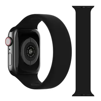 Silicon Solo Bucla Curea pentru Apple Watch Band 6 44mm 40mm iWatch trupa 38mm 42mm înlocui bratara watchband seria 6 5 4 3 2 SE