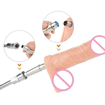 Single Trei Dinte Conector pentru a Atașa Standard Masina de Sex XLR Vibrator Atașamente Adult Sex Produsele pentru Femei