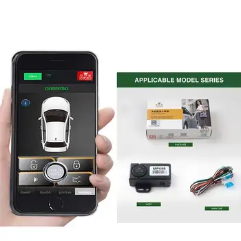Sistem de Alarma auto cu PKE APLICATIE de Telecomanda Automata Deschidere Portbagaj Smartphone de Control Inchidere centralizata/Usa