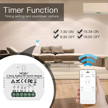Smart Wireless de la Distanță Comutator Controler de Lumină Modul de Lucru Cu Alexa Google Casa Tuya 2 Banda ZigBee +RF Smart Switch Module