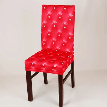 Spandex elastic universal dimensiune scaun Huse pentru scaune din Imitație de Piele Huse pentru scaune Pentru Sala de Mese Bucatarie Banchet de Nuntă Hotel