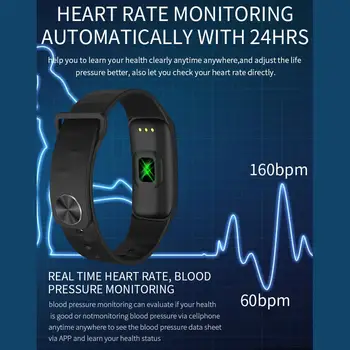SPOVAN inteligent ceas barbati sport digital de fitness ceasuri de mana cu led inteligent brățară de sănătate smartwatch monitor cardiac, rata de somn