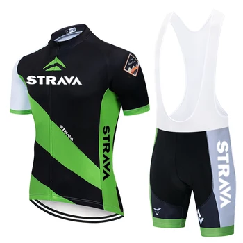STRAVA 2020 Pro Cycling Kleding Seturi de Biciclete uniformă Zomer Mans Wielertrui Set Drum Fiets Tricouri MTB fiets Slijtage