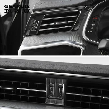 Styling auto din fibra de Carbon AC din Față de Evacuare a aerului Trim Cadru Autocolante Decorare Huse Pentru Audi A6 C8 2019 Interior Accesorii Auto
