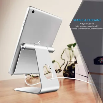 Tableta Stand Reglabil, LUPHIE Tablet Stand : Suport stativ Desktop Dock Compatibil cu Tablet Pentru iPad 2018 Pro 9.7 11