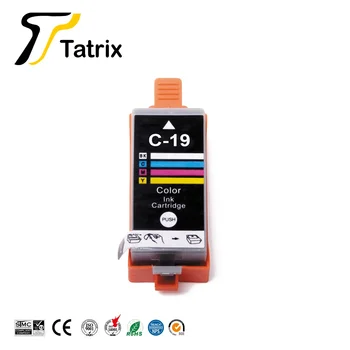 Tatrix BCI-19BK BCI-19C BCI-19 BCI19 BCI 19 Premium Culoare Imprimantă Compatibilă Cartuș de Cerneală pentru Canon PIXUS IP100 IP110 MINI360
