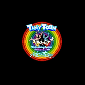 Tiny Toon Adventures - Buster Busturi Libertate! NTSC Versiunea de 16 Biți 46 Pin Mare Gri Carte de Joc Pentru Jucători statele UNITE ale americii