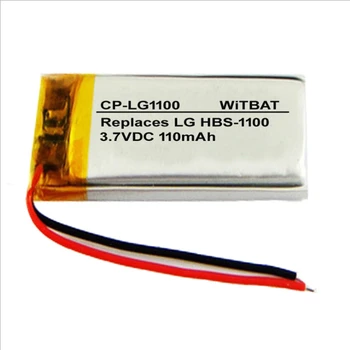 TTVXO 110mAh Baterie pentru LG HBS-900 HBS-910 HBS-1100 Baterie AEC501224