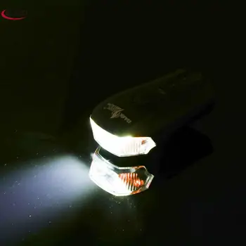 USB de încărcare de călătorie biciclete lampă inteligentă inducție munte faruri de înaltă luminozitate (negru)