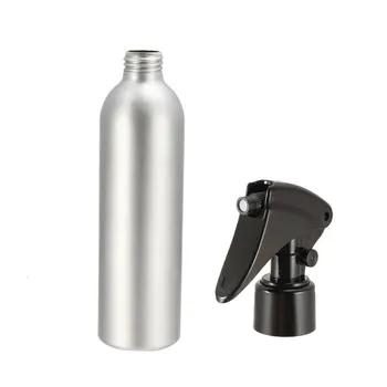 Uxcell 4buc 8.5 oz/250ml Aluminiu Spray Sticla cu Pulverizator, Gol Container de unică folosință