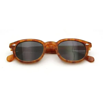 Vintage Acetat Rotund Bărbați ochelari de Soare UV400 de Înaltă Calitate ochelari de soare Femei Mici și Mijlocii Retro Oculos De Sol Masculino