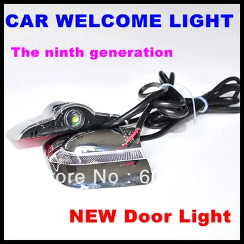 VÂNZARE FIERBINTE!!!Noua generație Nouă 7W Car led lumina Ușa bun venit Lumina proiectoare Laser cu logo-ul auto Umbra lumina