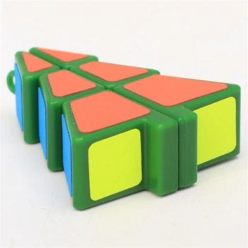 Zcube Formă Pom de Crăciun Magic Cube Puzzle Jucărie Cadou de Crăciun Puzzle Cuburi cubo Model Autocolante