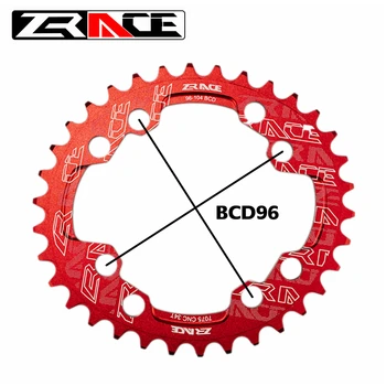 ZRACE BCD104 BCD96 Universal Oval Îngust Larg Foaia MTB Mountain Bike Foaia de Biciclete Universal Foaia 32T 34T 36T 38T