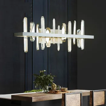 În 2020, noul restaurant, bar agățat de perete lampă post-modern, de lux lumina decor living cristal luminos led masă lampă de iluminat